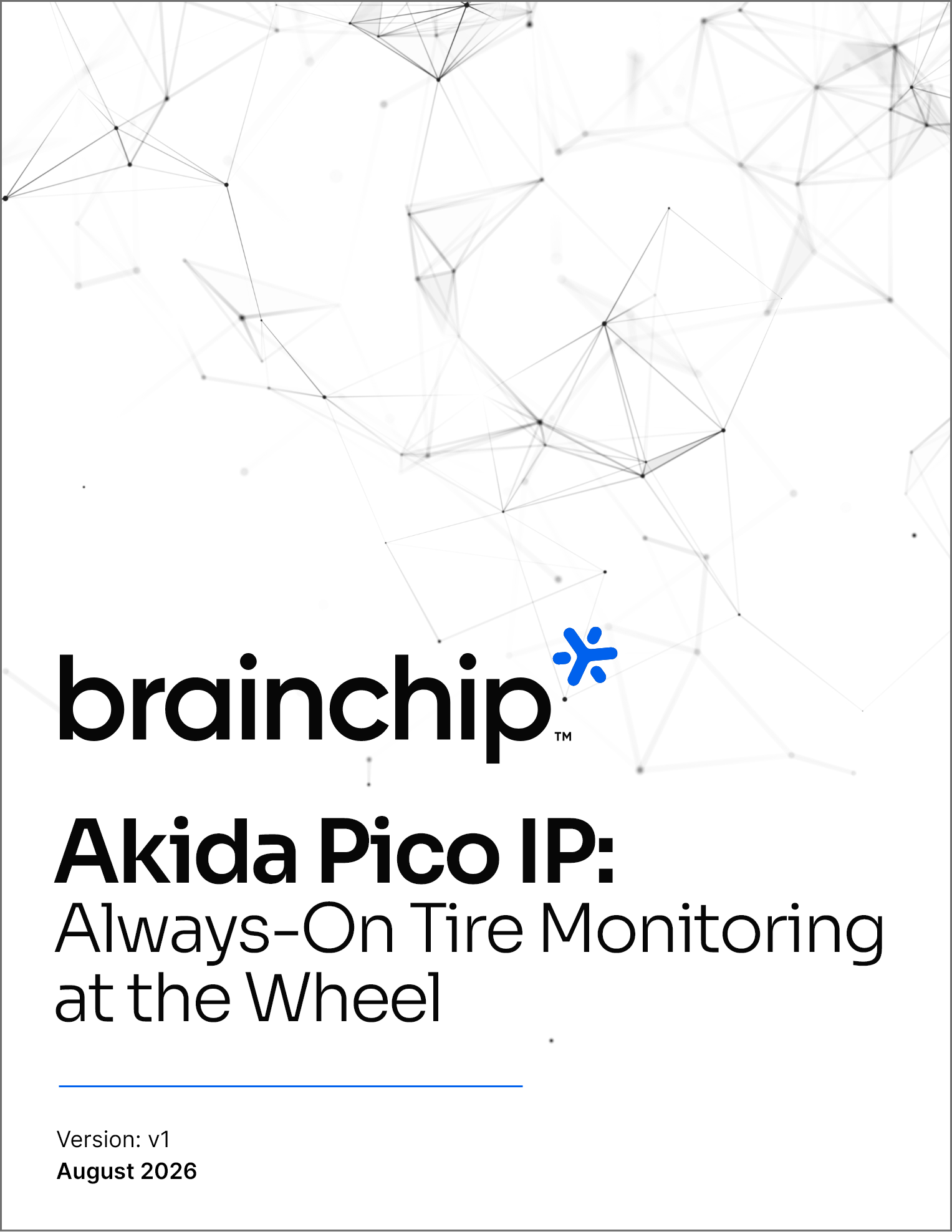 Akida Pico IP: Always-On Tire Monitoring at the Wheel white paper cover