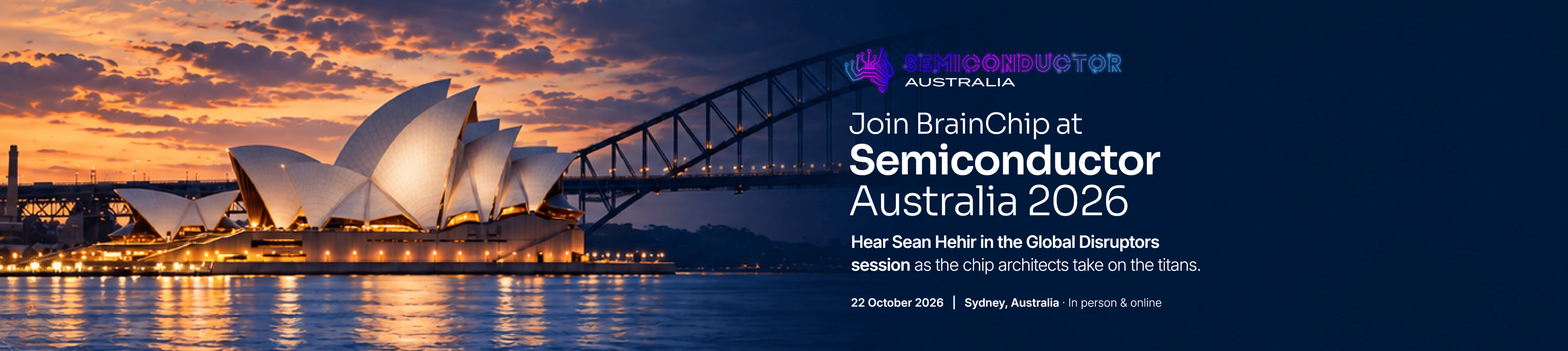 BrainChip at Semiconductor Australia 2026, Sydney, 22 October